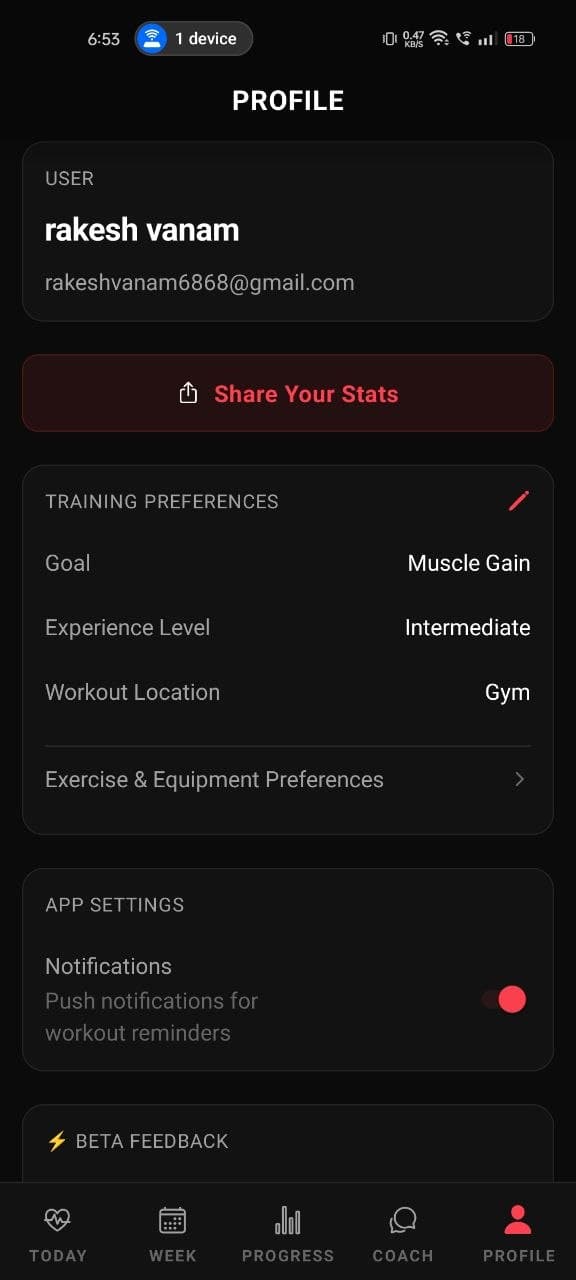 Profile and training archetype